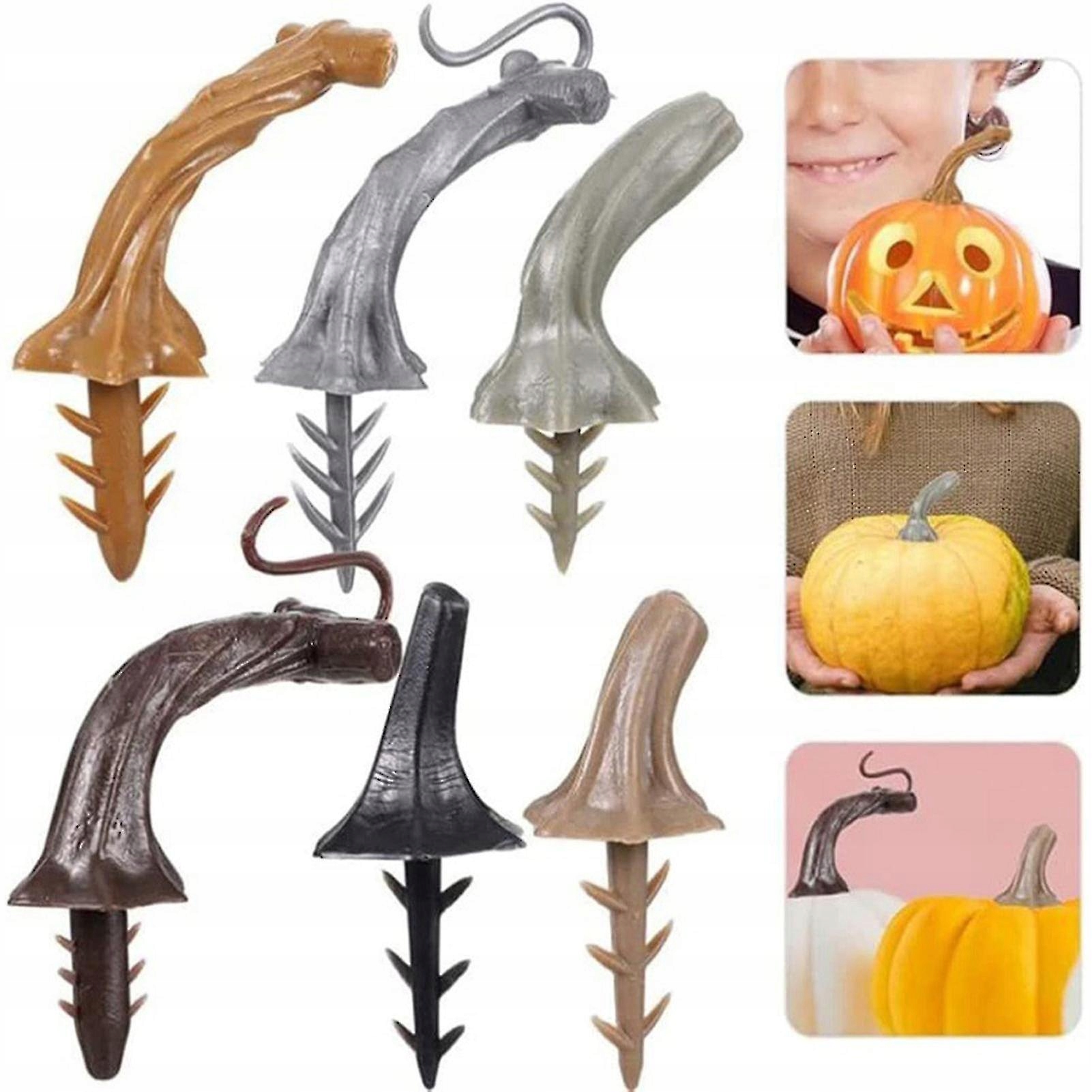 Umelé tekvicové stonky 40 ks odolné pre halloweensku domácu dekoráciu